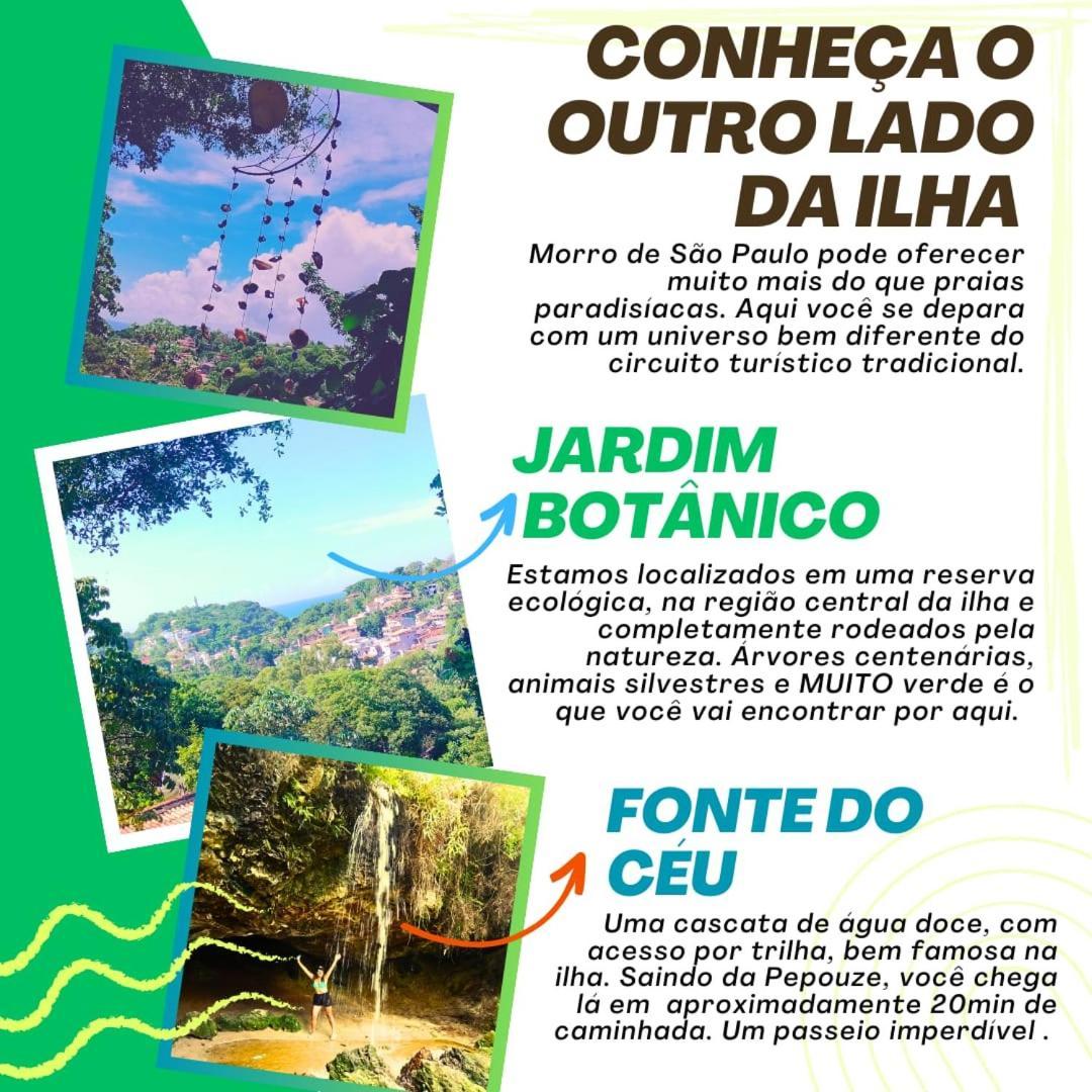 Vila Pepouze Hostel Morro de São Paulo Exteriör bild